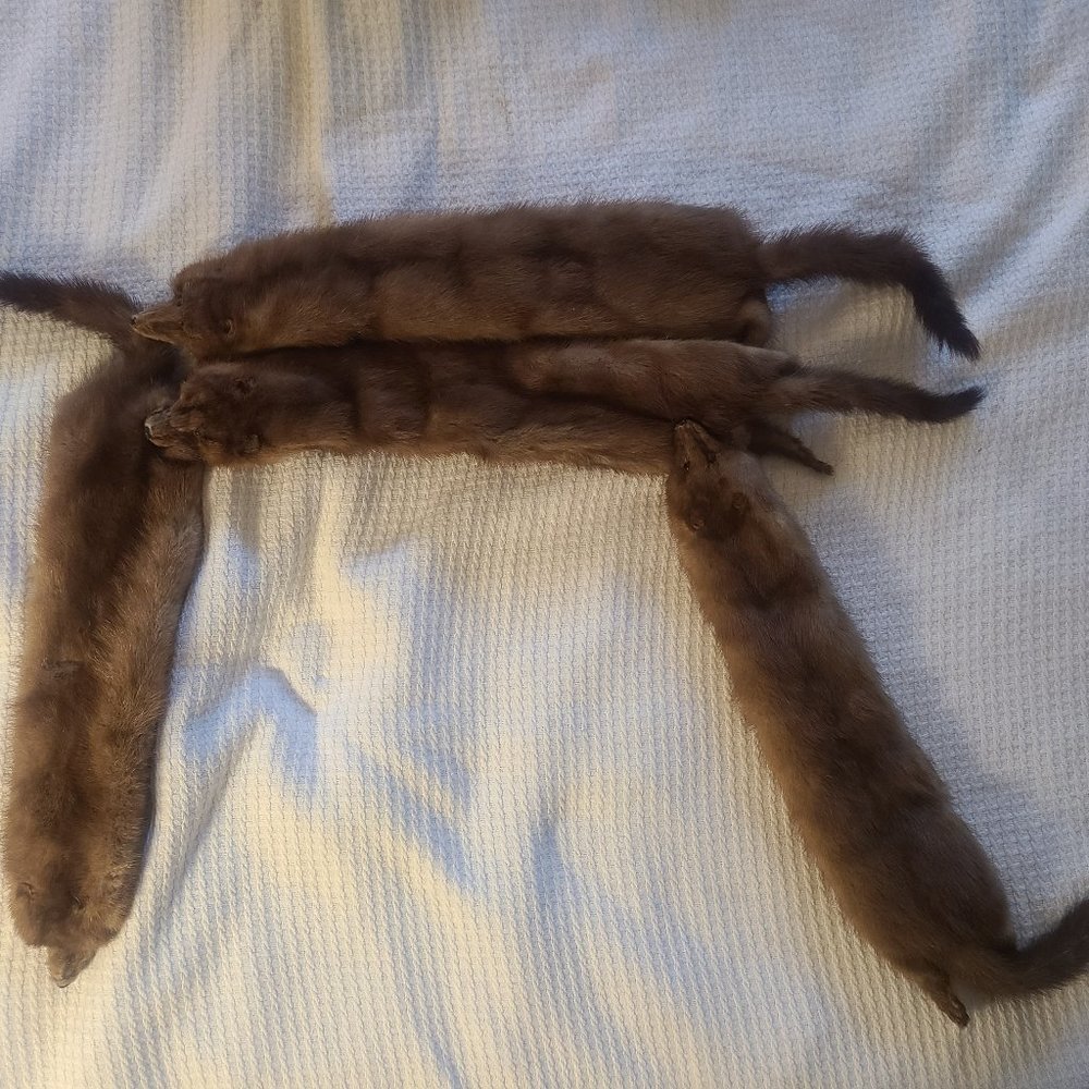 Vintage Mink Shawl Wrap